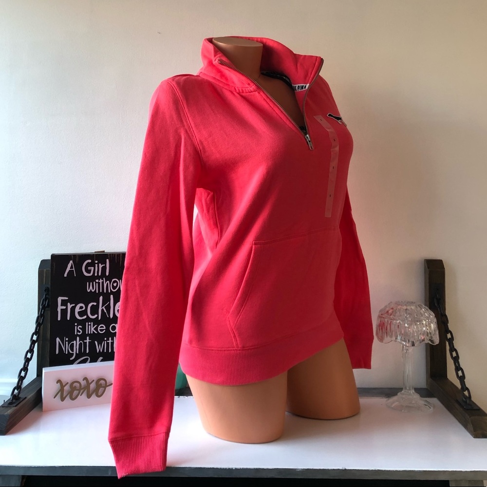 🅟🅘🅝🅚 Quarter Zip pull over Sweatshirt - Picture 3 of 4